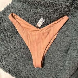 lspace pointelle rib cabana bitsy bikini bottoms in tan